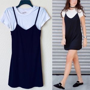 Arizona Grunge Black and White T-Shirt Slip Dress